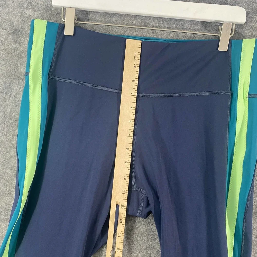 Athleta Blue and Green High-Waisted Leggings - Picture 11 of 16